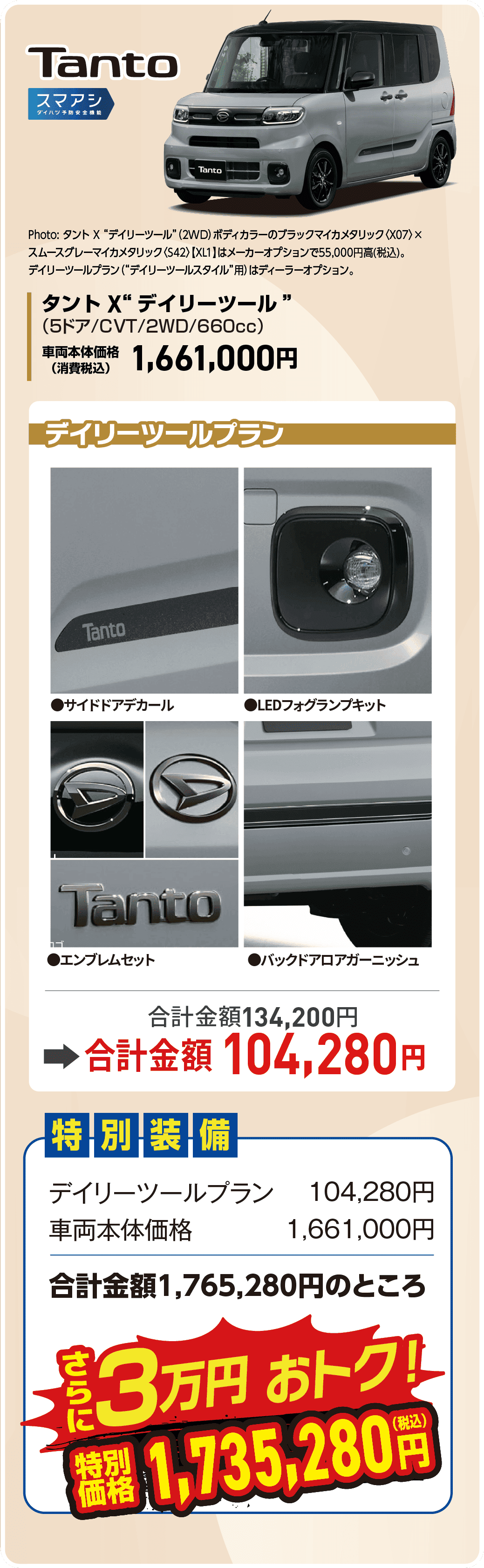 奈良ダイハツのタント